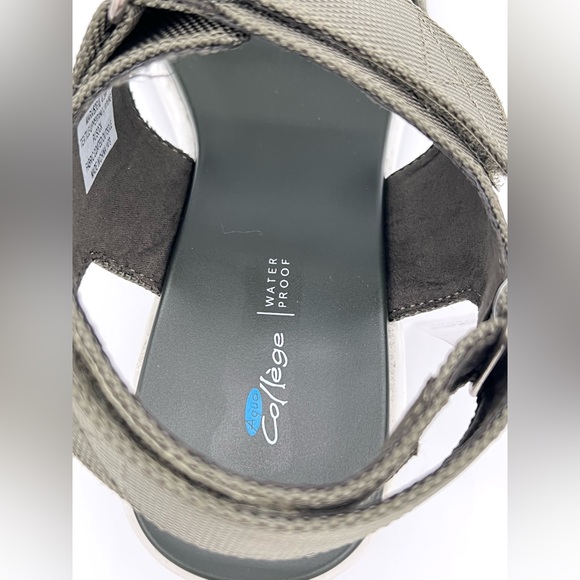 Aqua College Mara Slingback Sporty Wedge Olive Textile Women's Sandals Size 8.5M - Picture 7 of 12